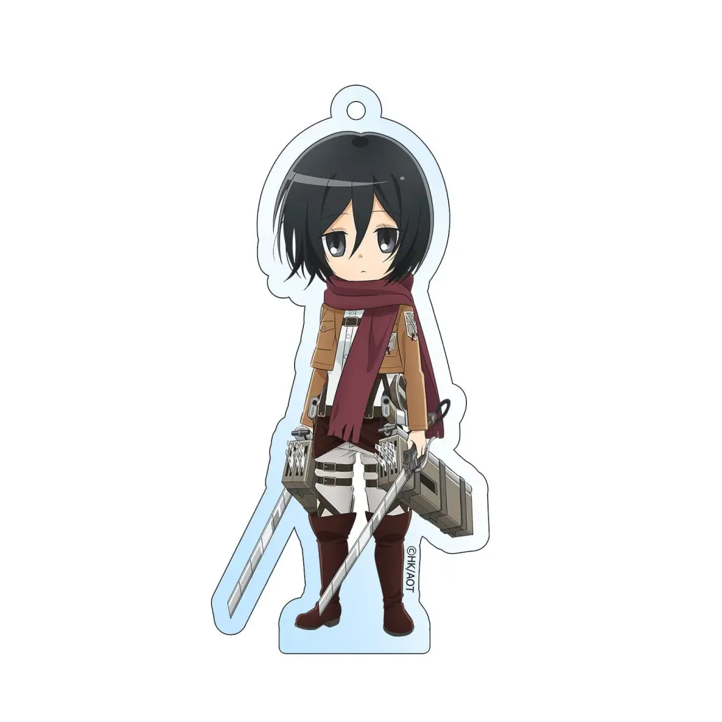 Attack on Titan Acryl Schlüsselanhänger Mikasa Holographic 8 cm     