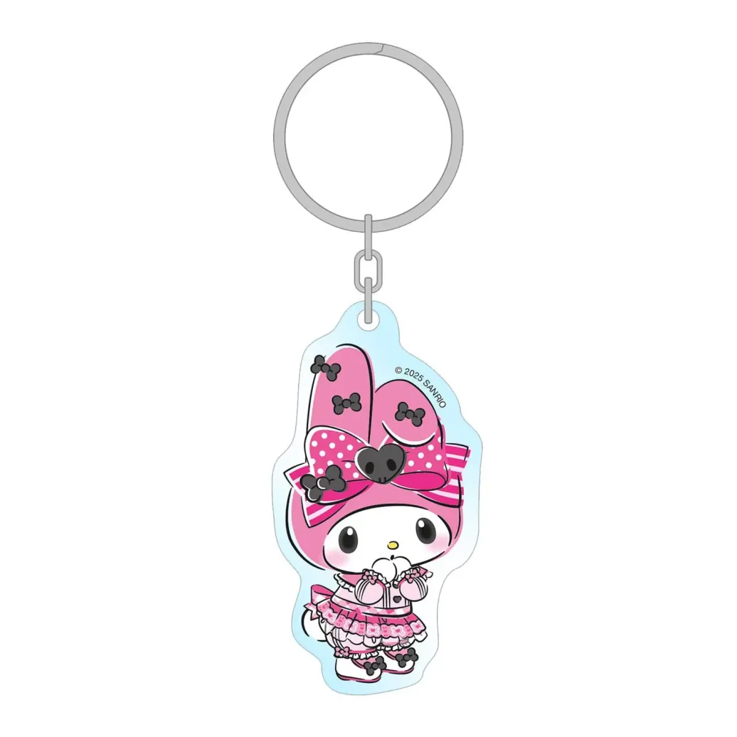 Sanrio Pink Black Party Series Acryl Schlüsselanhänger My Melody 7 cm     