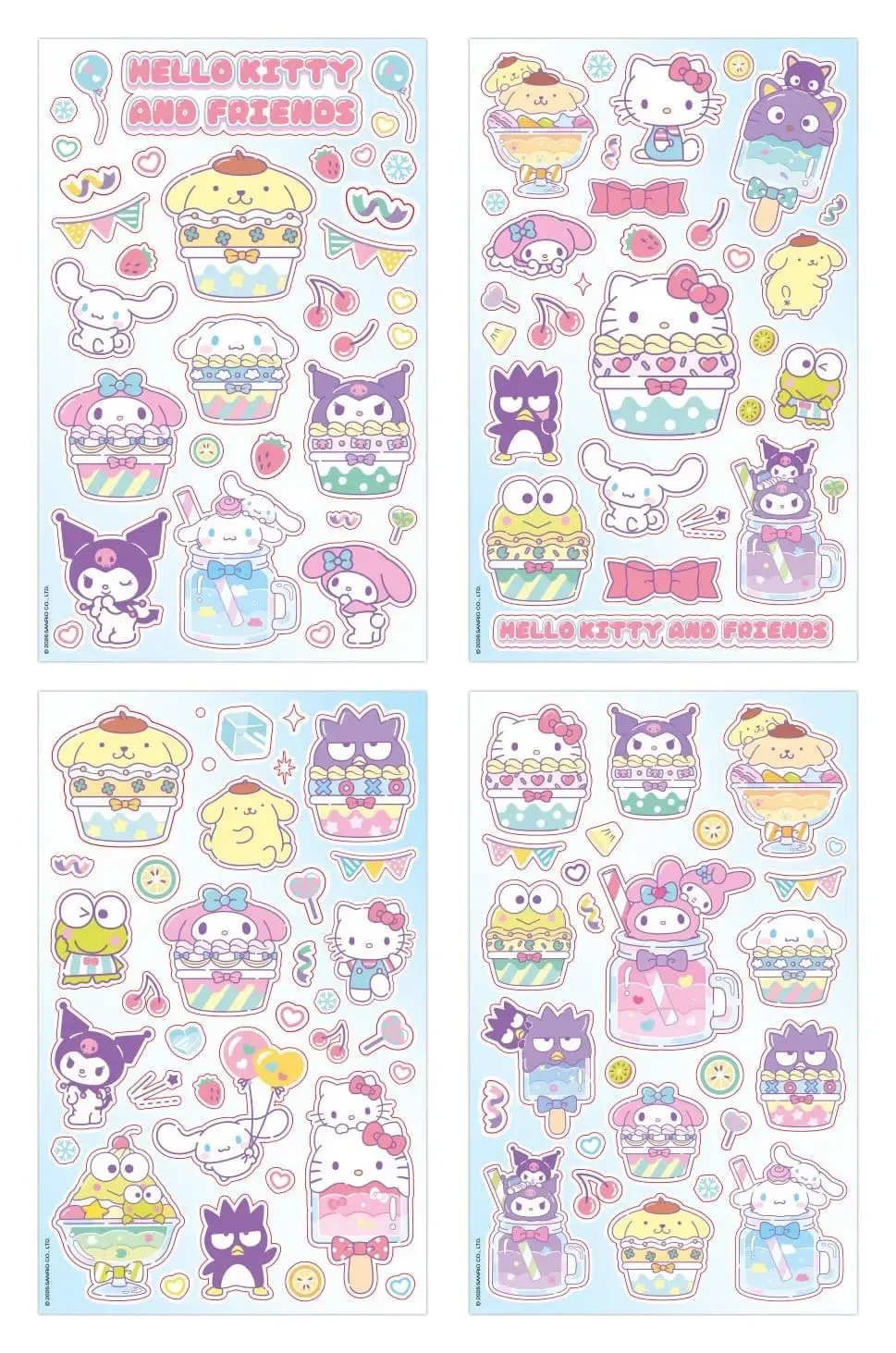 Sanrio Sticker Pack Hello Kitty & Friends 03 Cupcake