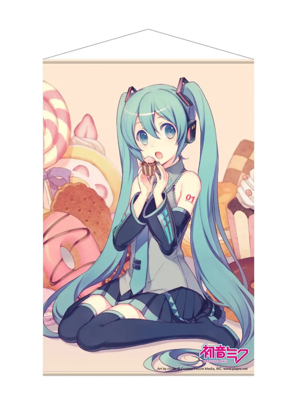 Vocaloid Wandrolle Miku Hatsune #3 60 x 90 cm