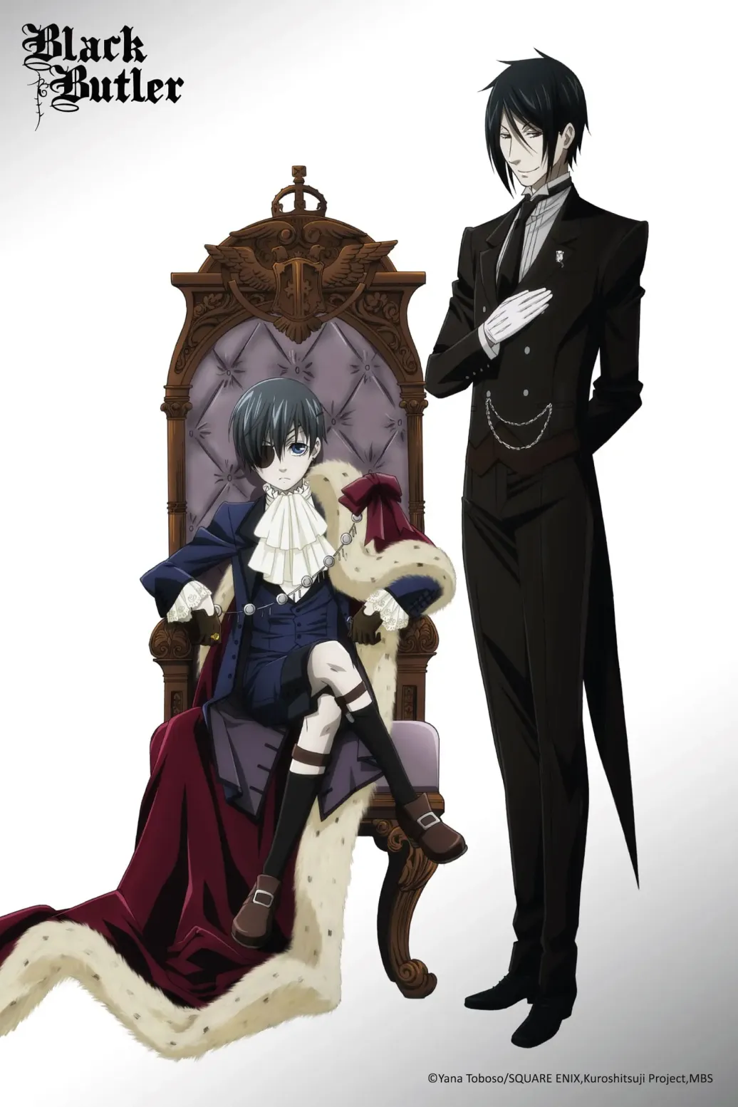 Black Butler Wandrolle Throne 60 x 90 cm