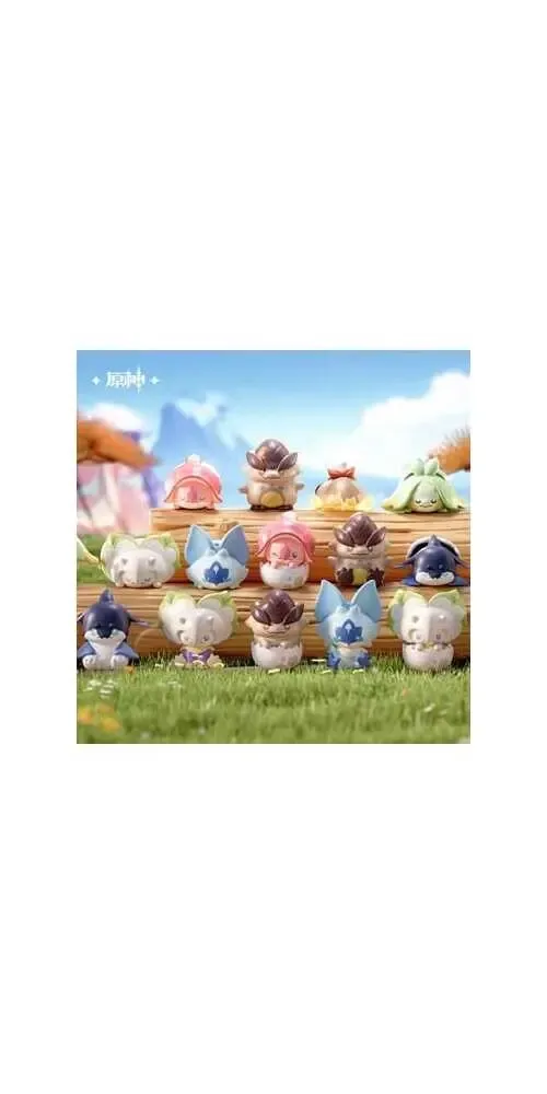 Genshin Impact Natlan Saurian Series Minifiguren 4 cm Blind Box Display (20) 