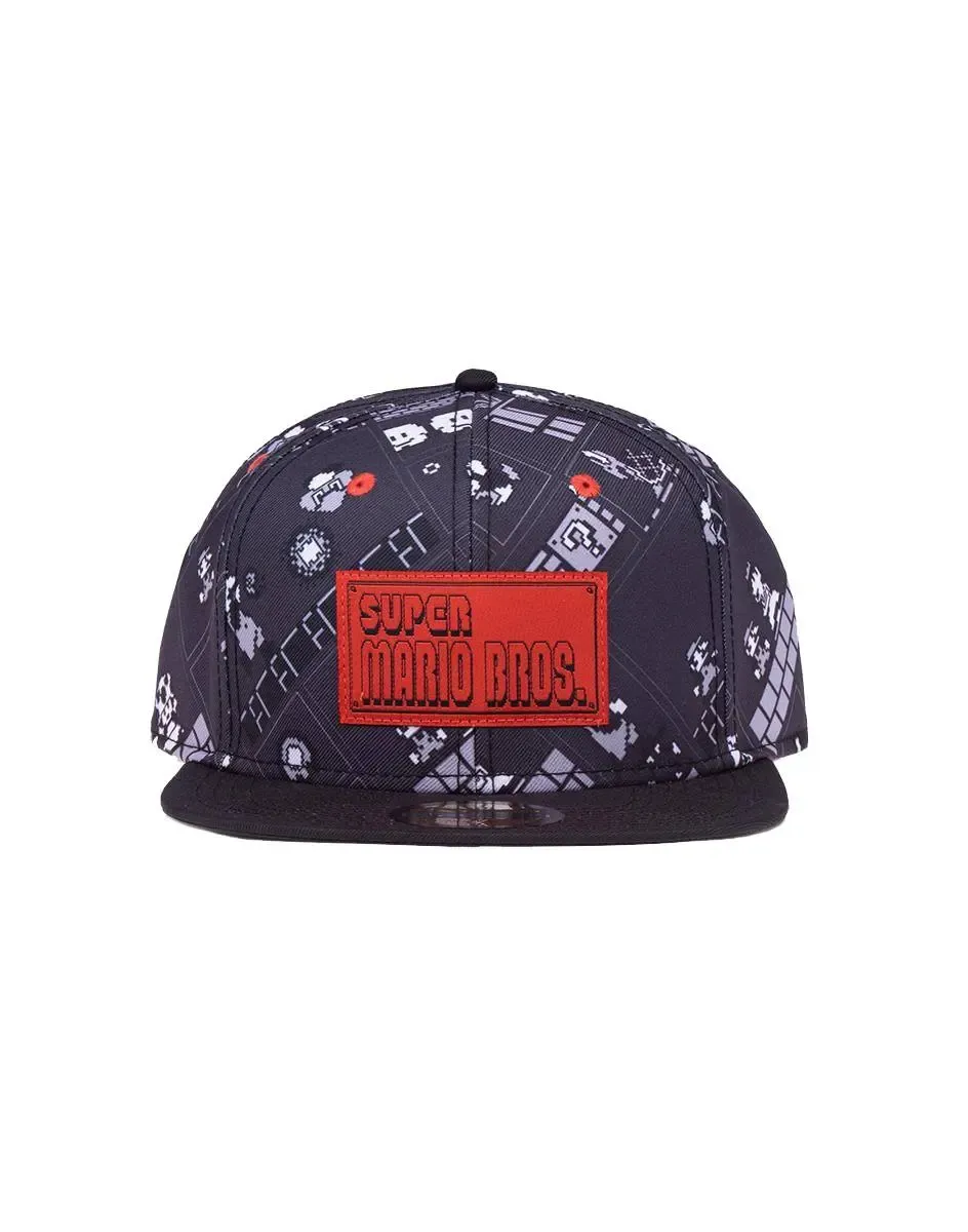 Super Mario Snapback Cap 8-bit AOP