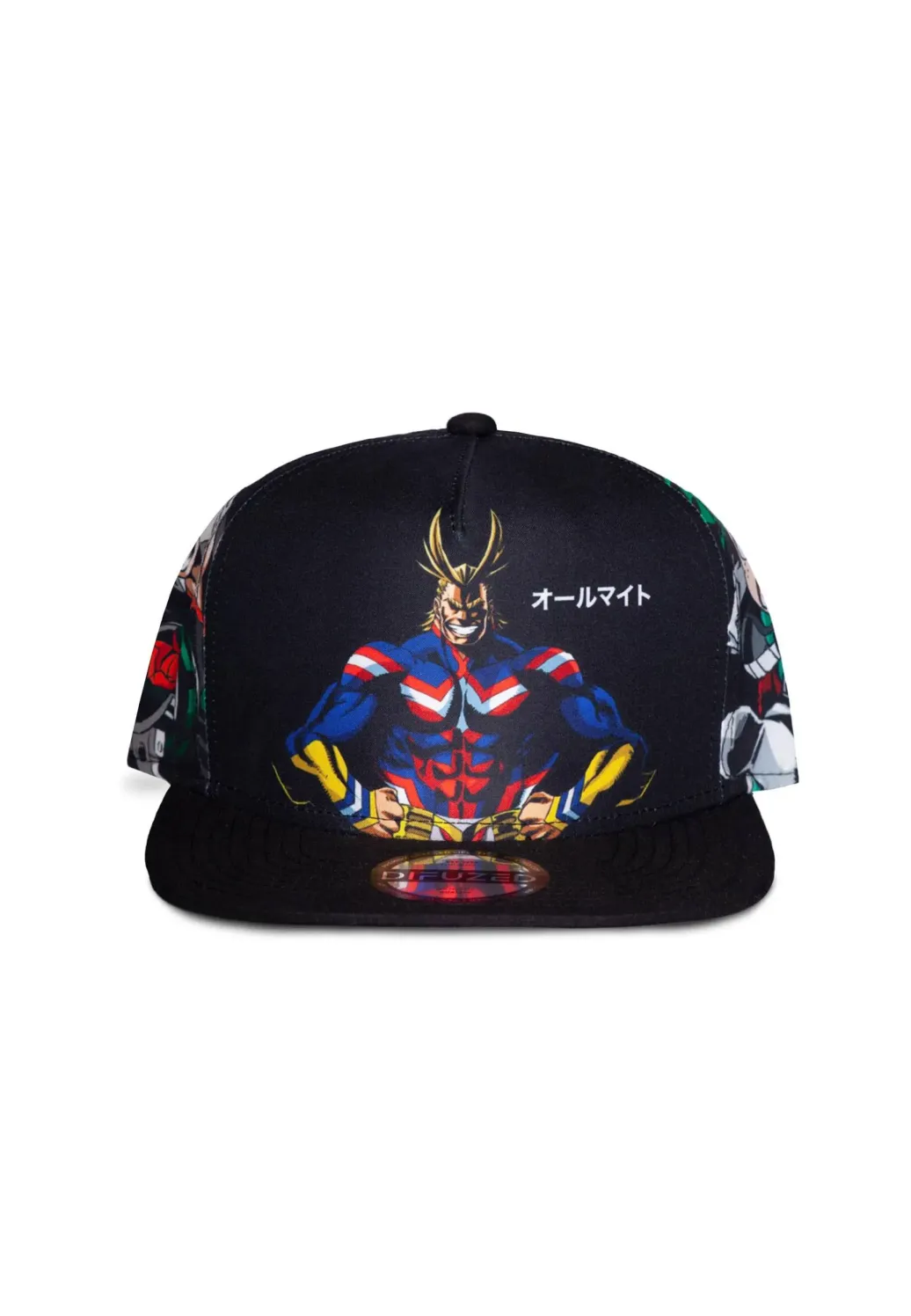 My Hero Academia Plüsch Snapback Cap All Might, Deku & Bakugo