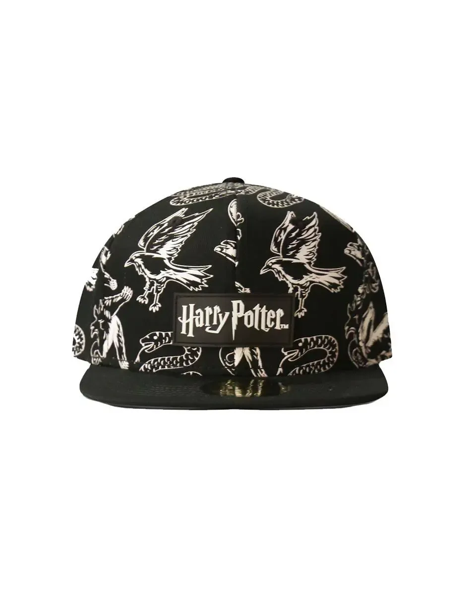 Harry Potter Snapback Cap Heraldic Animals BW