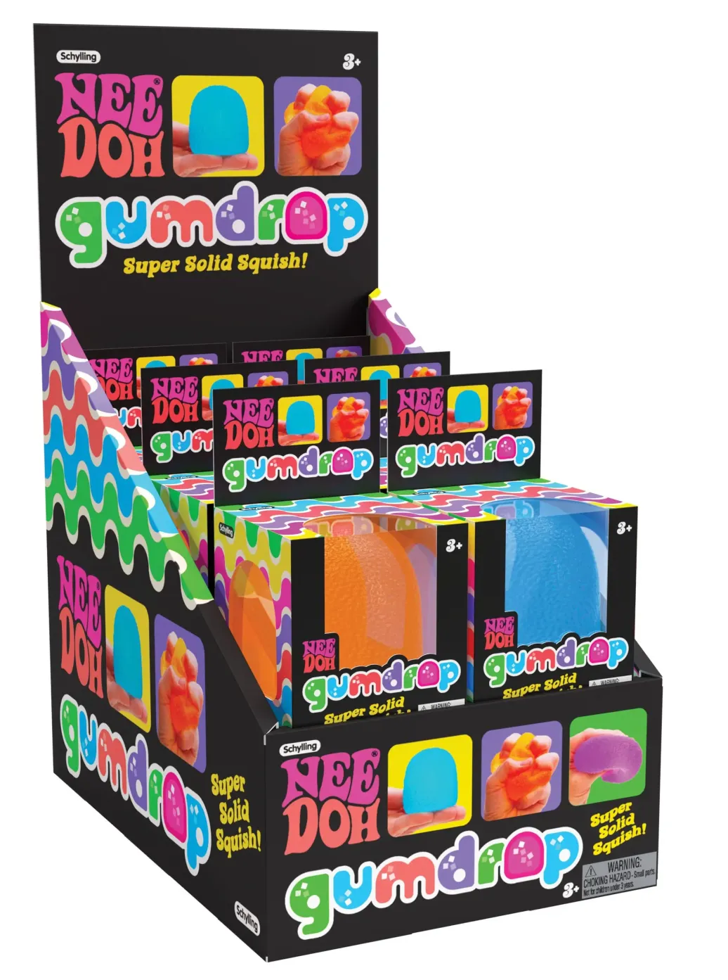 NeeDoh Anti-Stress-Figuren Gumdrop Display (12)