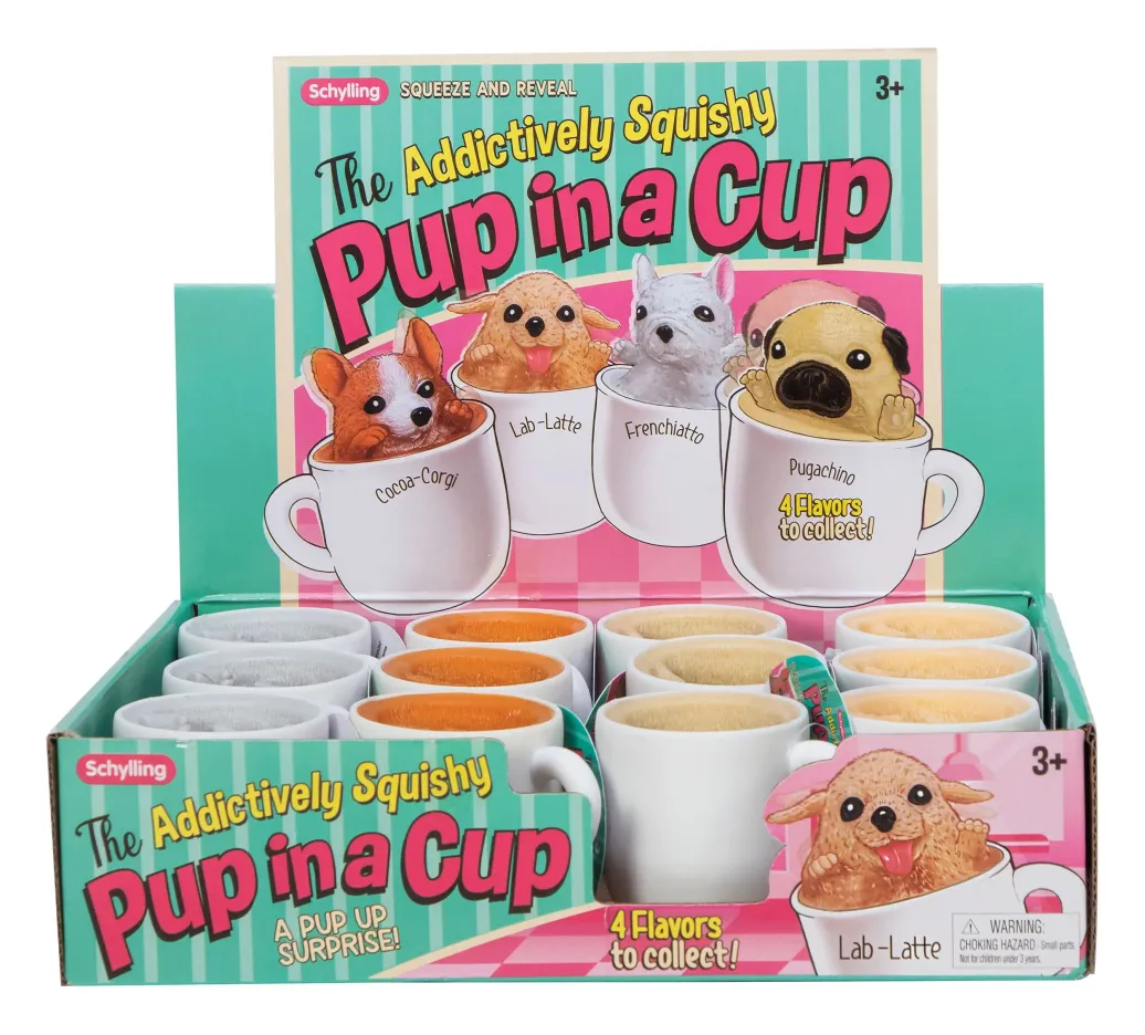 Pup in a Cup Anti-Stress-Figuren Display (12)