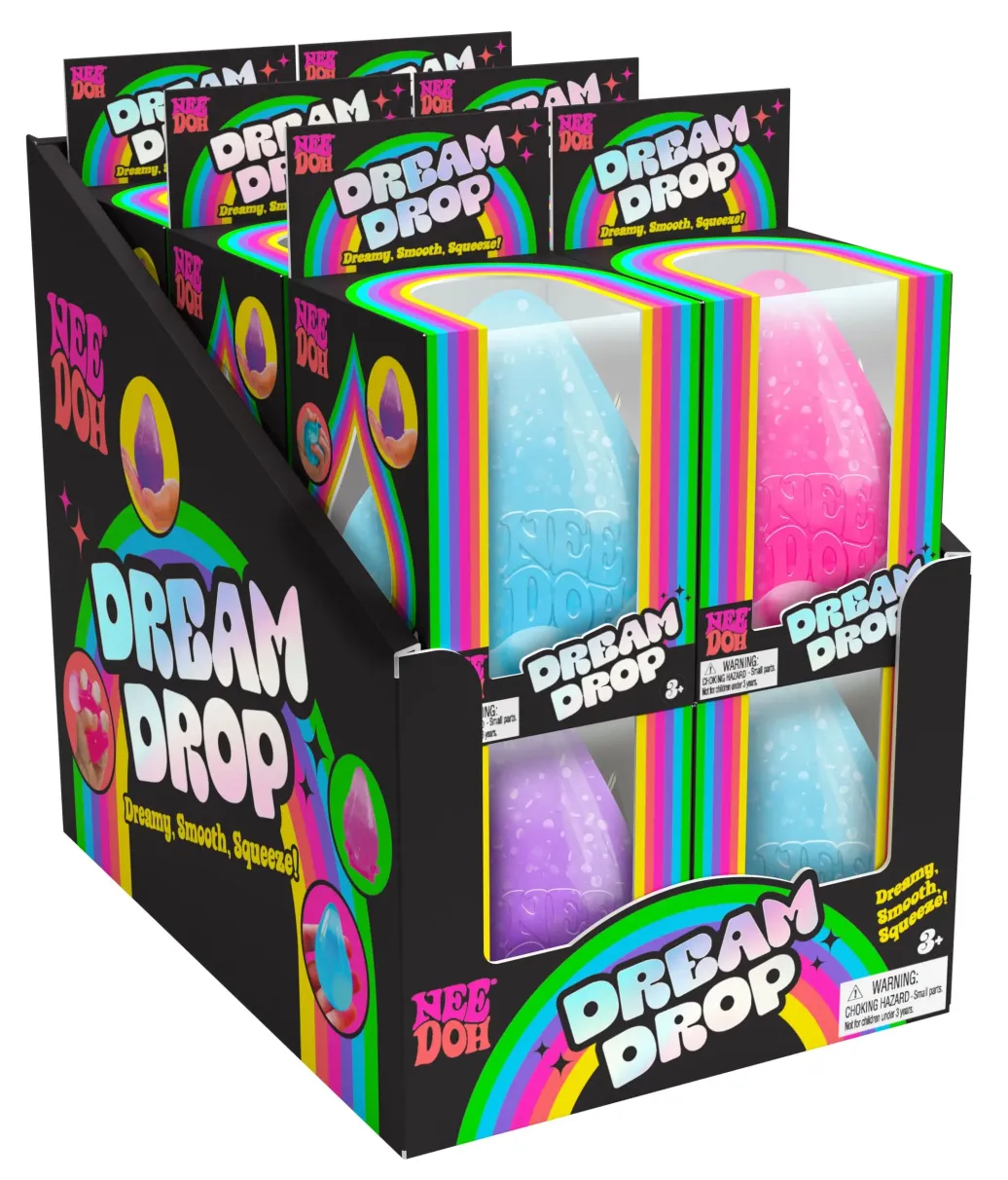 NeeDoh Anti-Stress-Bälle 8 cm Dream Drop NeeDoh Display (12)