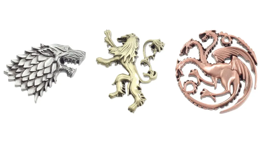 Game of Thrones 3er-Pack House Crests Ansteck-Pins