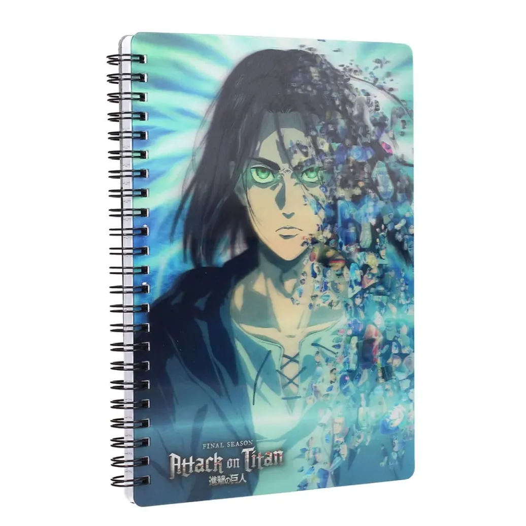 Attack on Titan Notizbuch mit 3D-Effekt Blue 