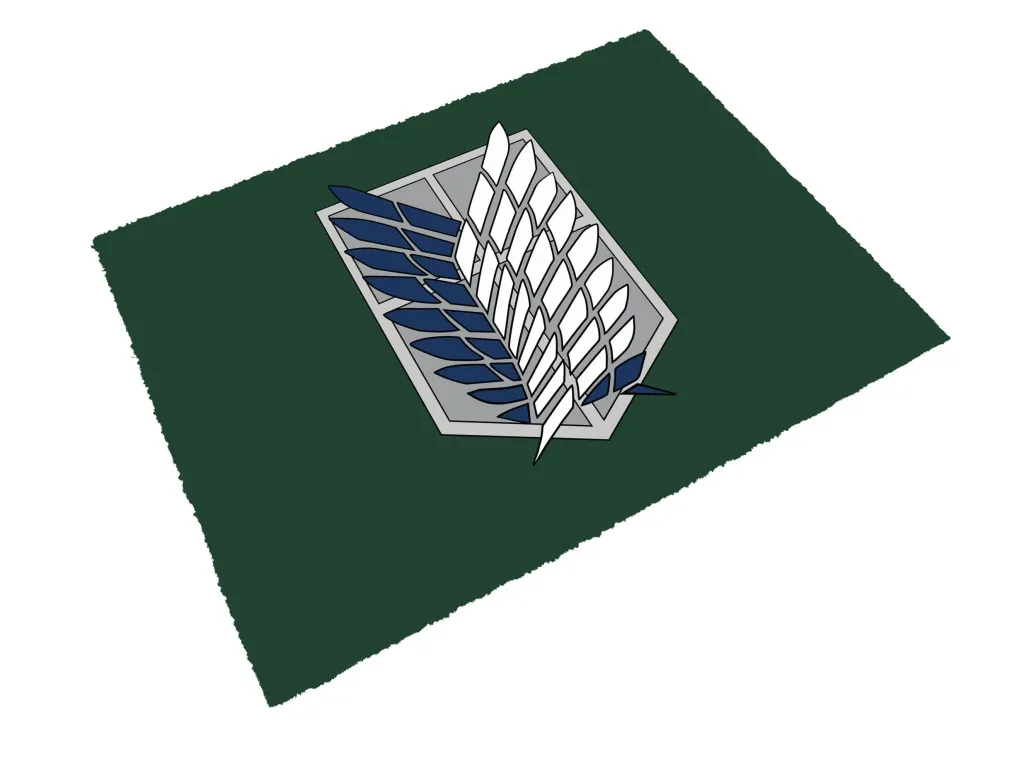 Attack on Titan Fußmatte Scout Emblem 40 x 60 cm 