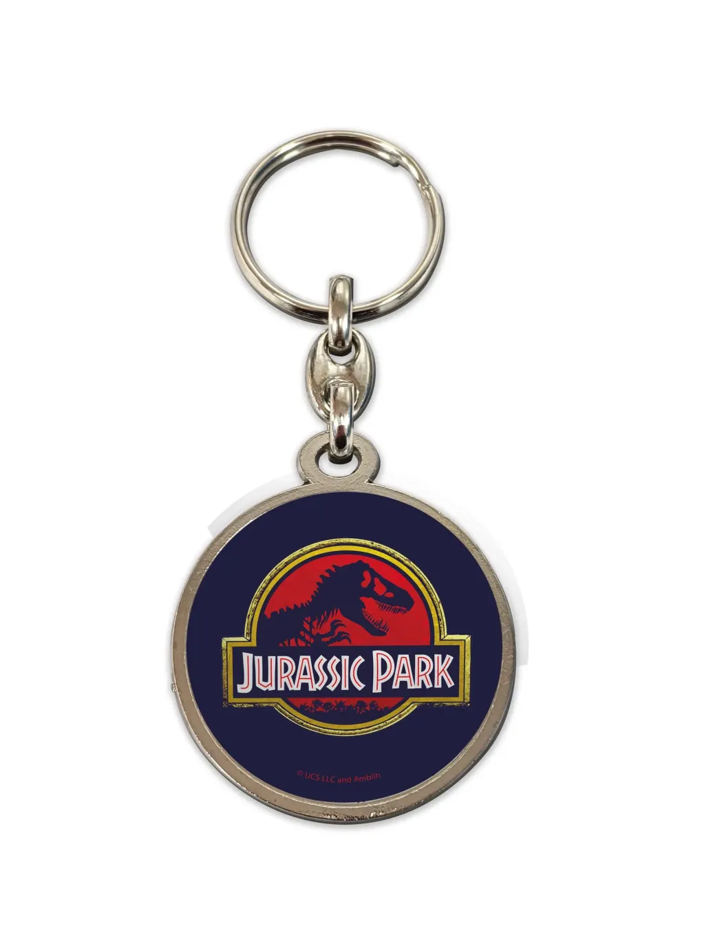 Jurassic Park Metall-Schlüsselanhänger Movie Logo 7 cm