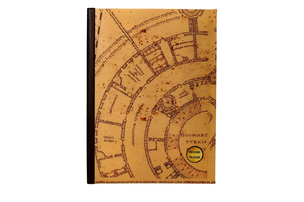 Harry Potter Notizbuch mit Leuchtfunktion Karte des Rumtreibers