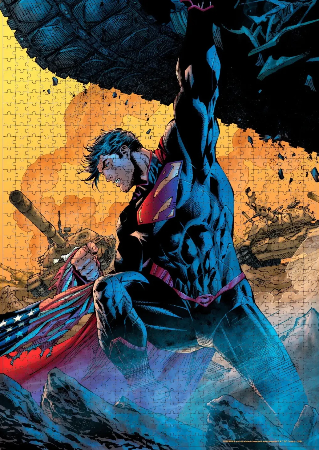 DC Comics Puzzle Superman Tank