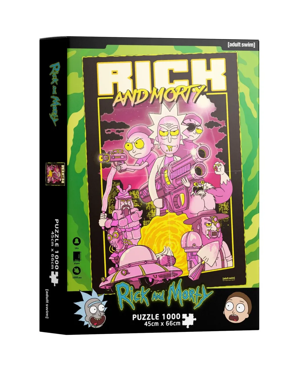 Rick & Morty Puzzle Retro Poster (1000 Teile)