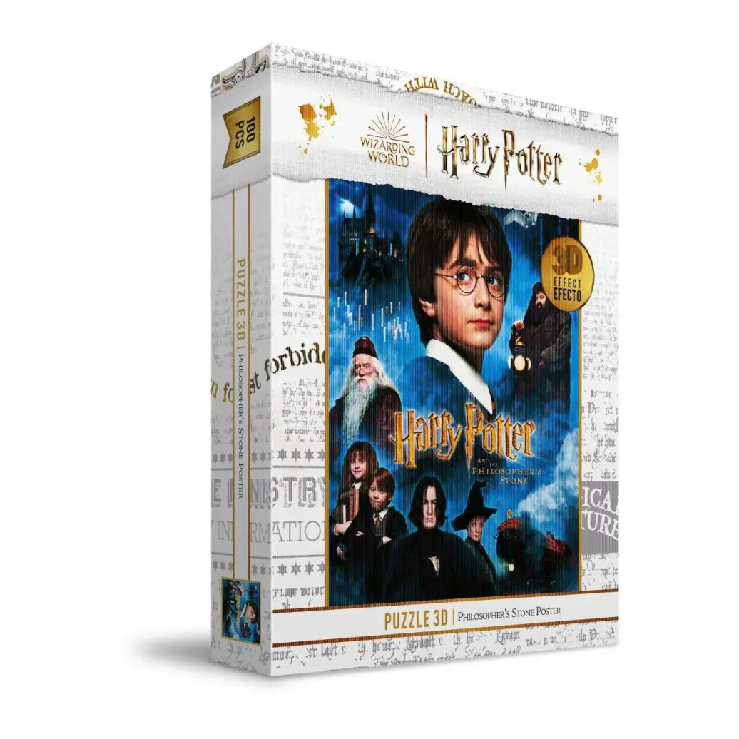 Harry Potter Puzzle mit 3D-Effekt Philosopher's Stone Poster (100 Teile)