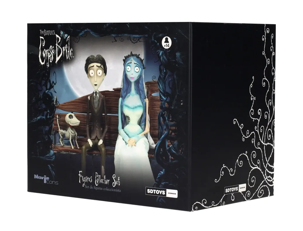 Corpse Bride Geschenkbox Figur & Schlüsselanhänger Victor & Emily