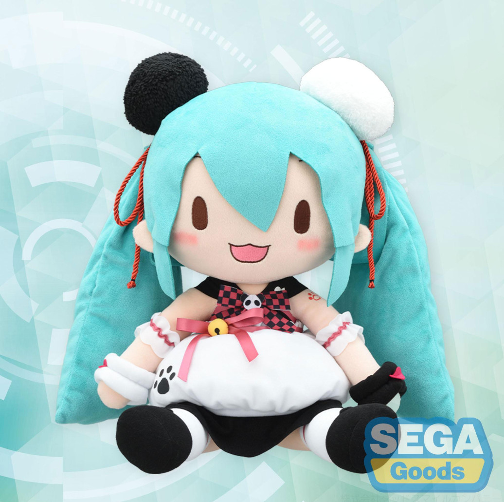 Character Vocal Series 01: Hatsune Miku Fuwa Petit Plüschfigur Hatsune Miku Panda Bun LL 40 cm    