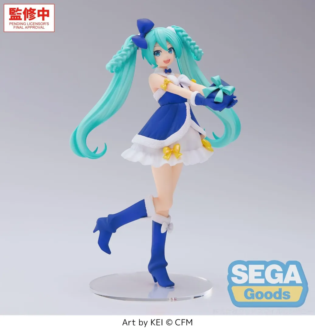 Character Vocal Series 01: Hatsune Miku High Premium PVC Figur Hatsune Miku Sapphire Christmas Ver. 21 cm
