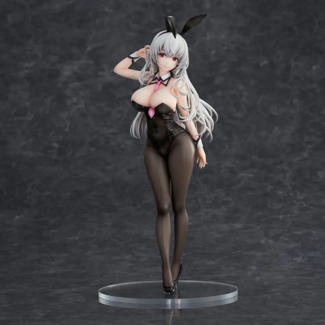 Haori Io Illustration PVC Statue White-haired Bunny 29 cm