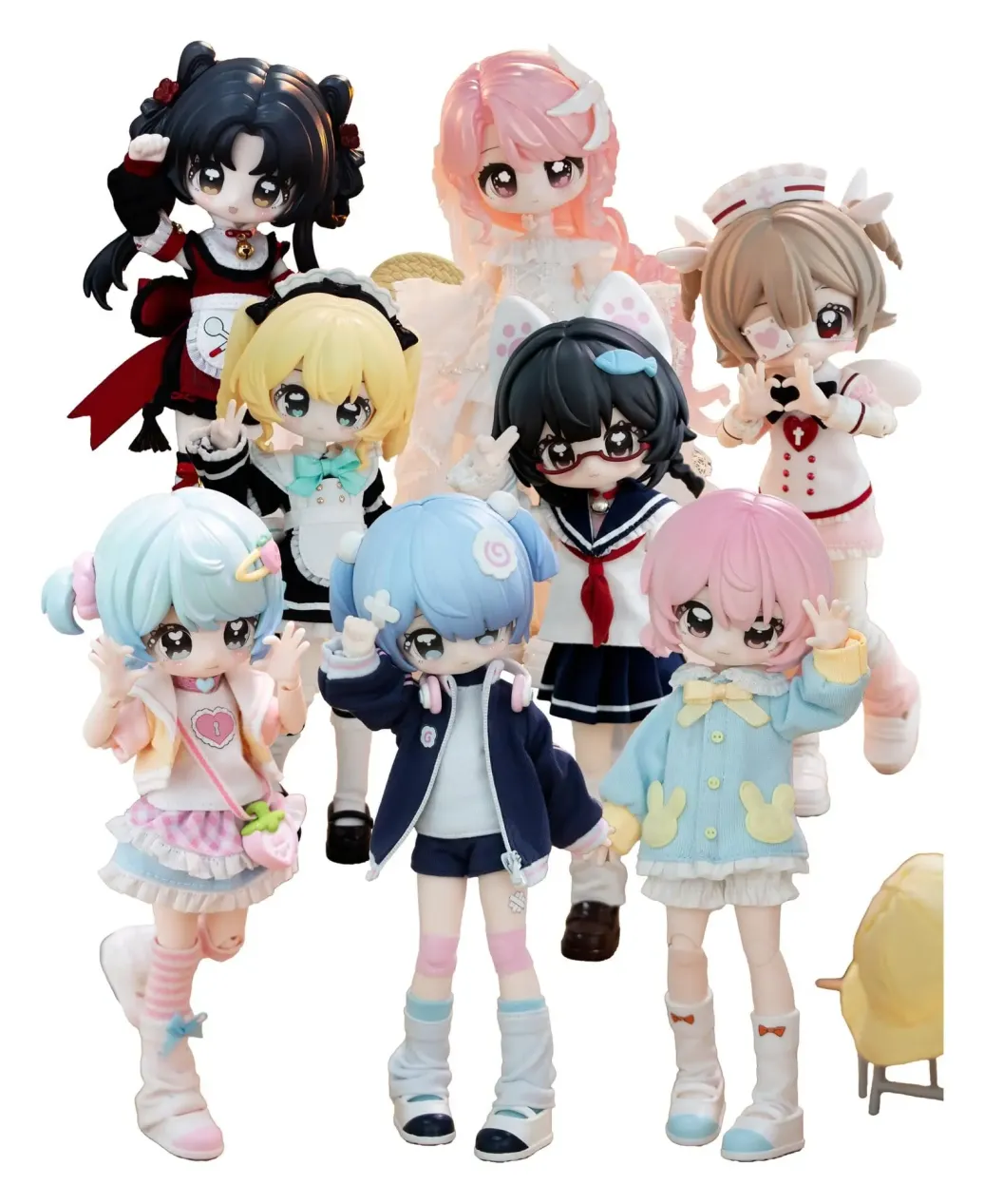  Original Character Sammelfiguren Unveiled Door Key Spirit Series BJD Doll Blind Box 17 cm Assortment (6)