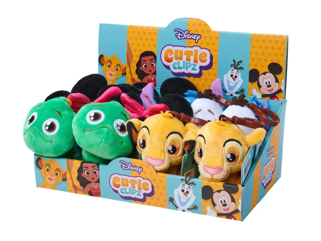 Disney Cutie Clipz Plüsch-Schlüsselanhänger Sortiment (12)