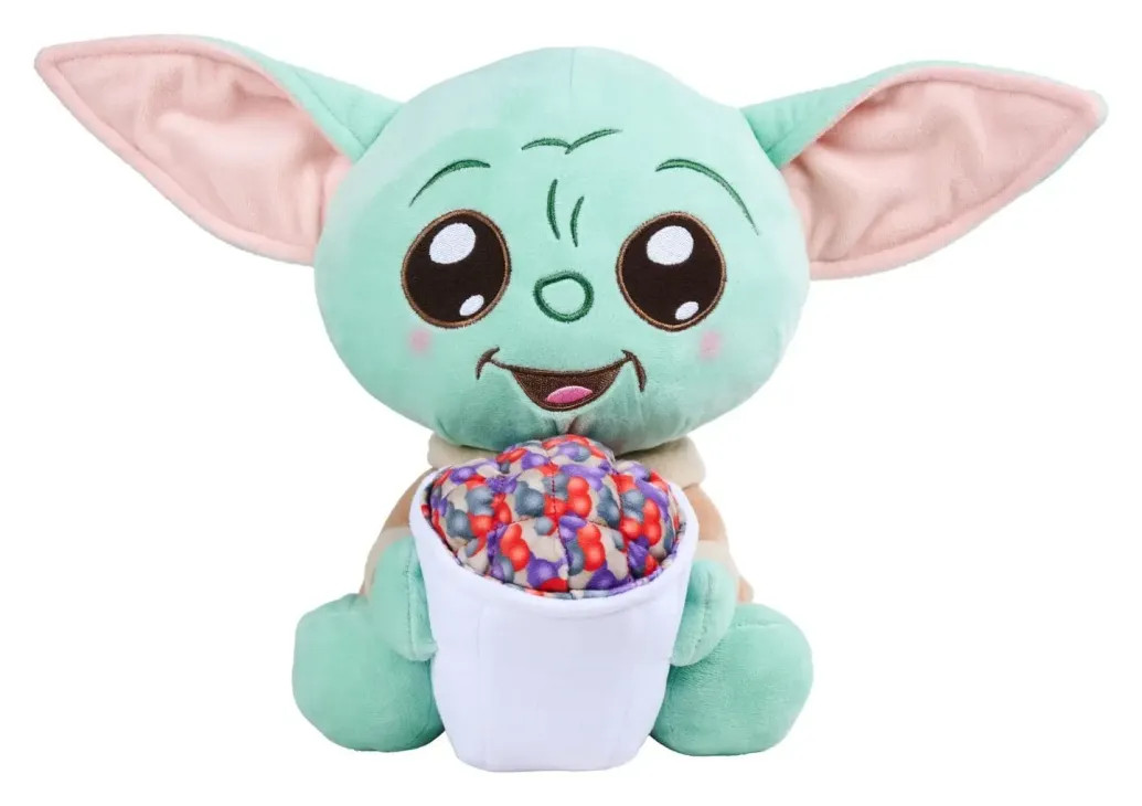 Star Wars Mandalorian Plüschfigur Grogu mit Popcorn 25 cm