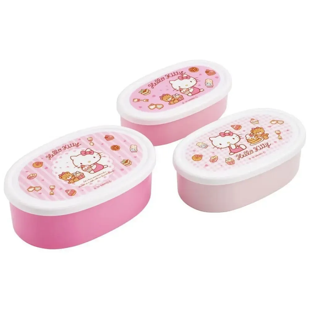 Hello Kitty Lunch Box 3 er Set Sweety pink