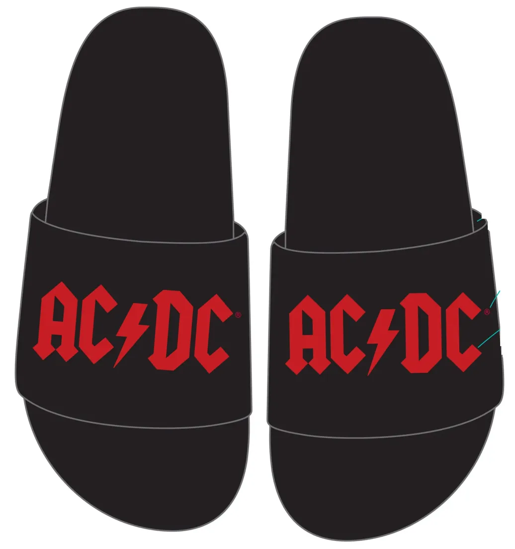 AC/DC Hausschuhe Logo