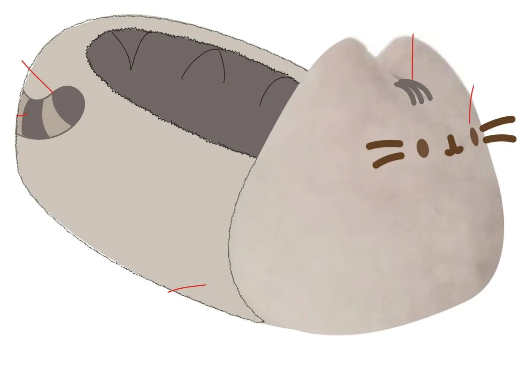 Pusheen Hausschuhe L-XL