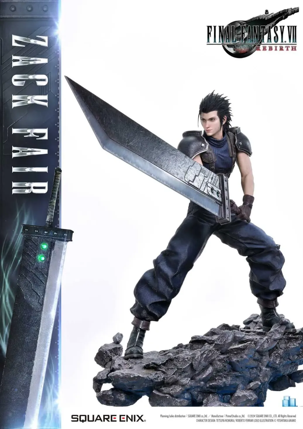 Final Fantasy VII Rebirth Masterline Statue 1/4 Zack Fair 57 cm