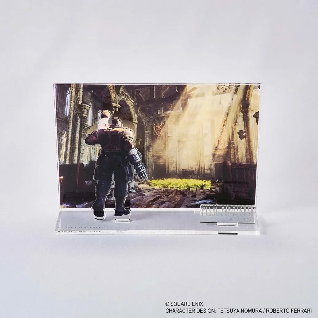 Final Fantasy VII Rebirth Acryl Diorama Barret Key Art 