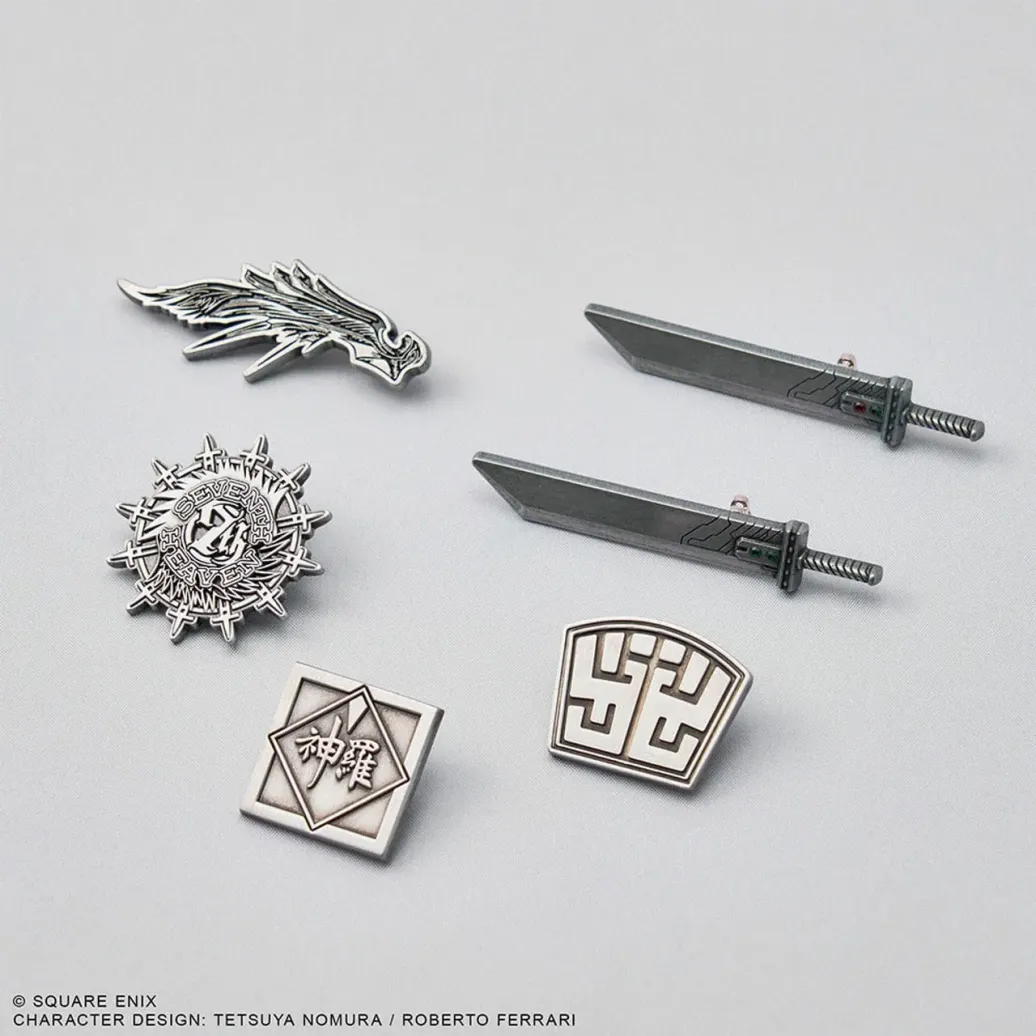 Final Fantasy VII Rebirth Mini-Metall-Anstecker Blind Box Display (6) 