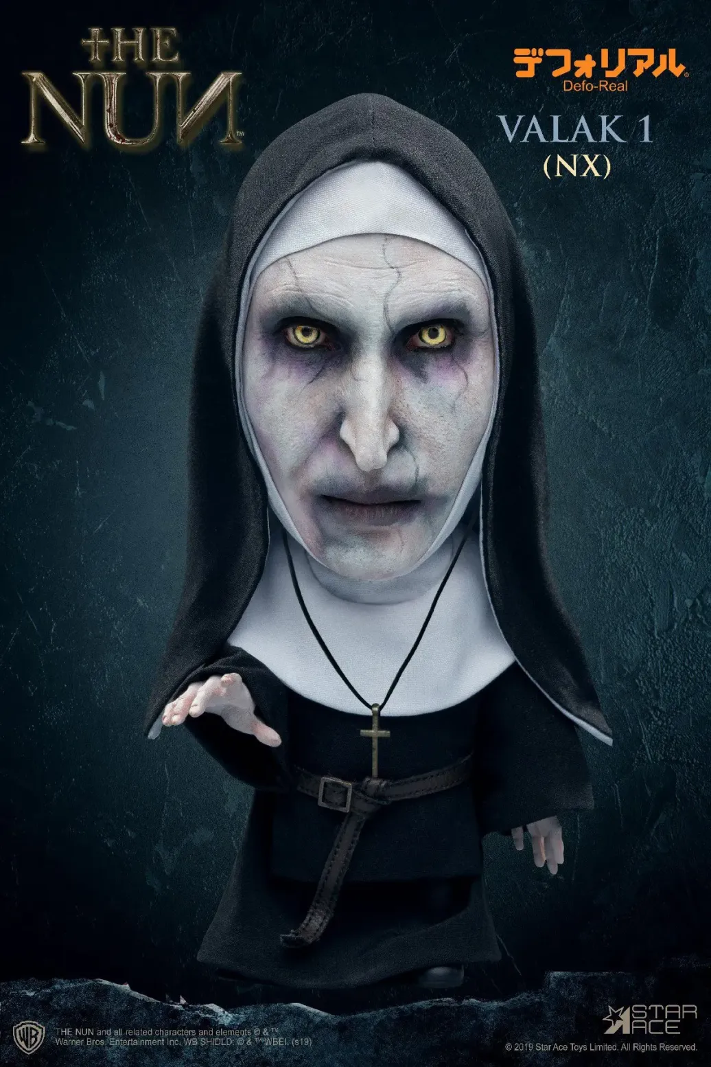 The Nun Valak Defo-Real Series Vinyl Figur 15 cm