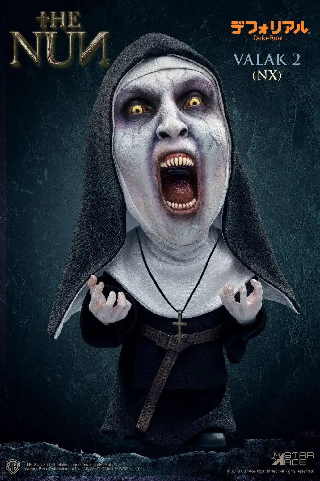 The Nun Valak (Open mouth) Defo-Real Series Vinyl Figur 15 cm