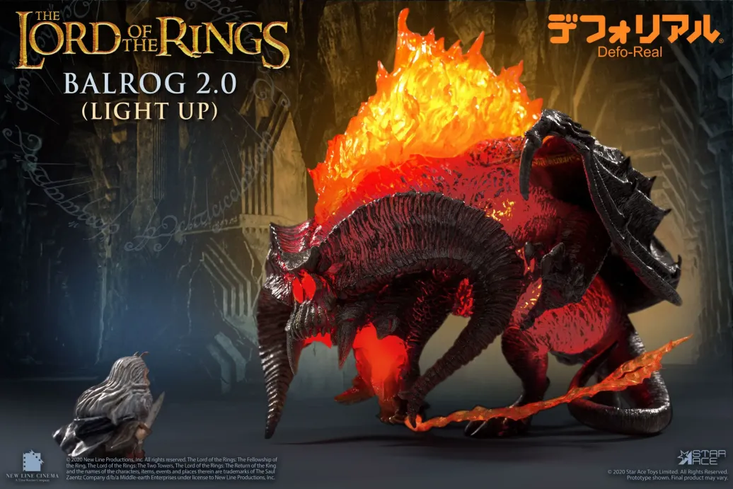 Herr der Ringe Balrog Defo-Real Series Vinyl Figur mit Leuchtfunktion 15 cm