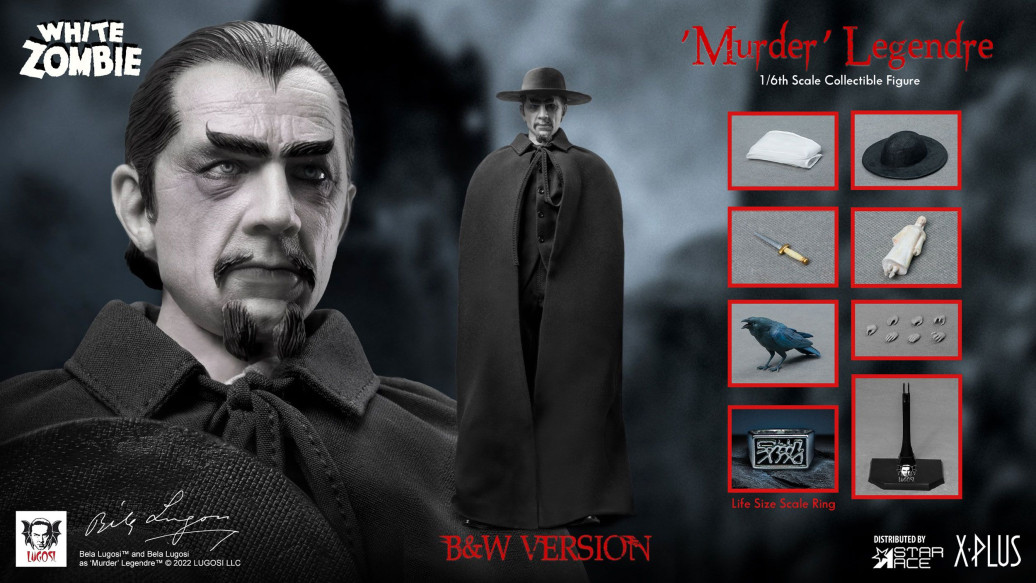 The White Zombie My Favourite Movie Actionfigur 1/6 Murder Legendre (Bela Lugosi) B&W Version 30 cm