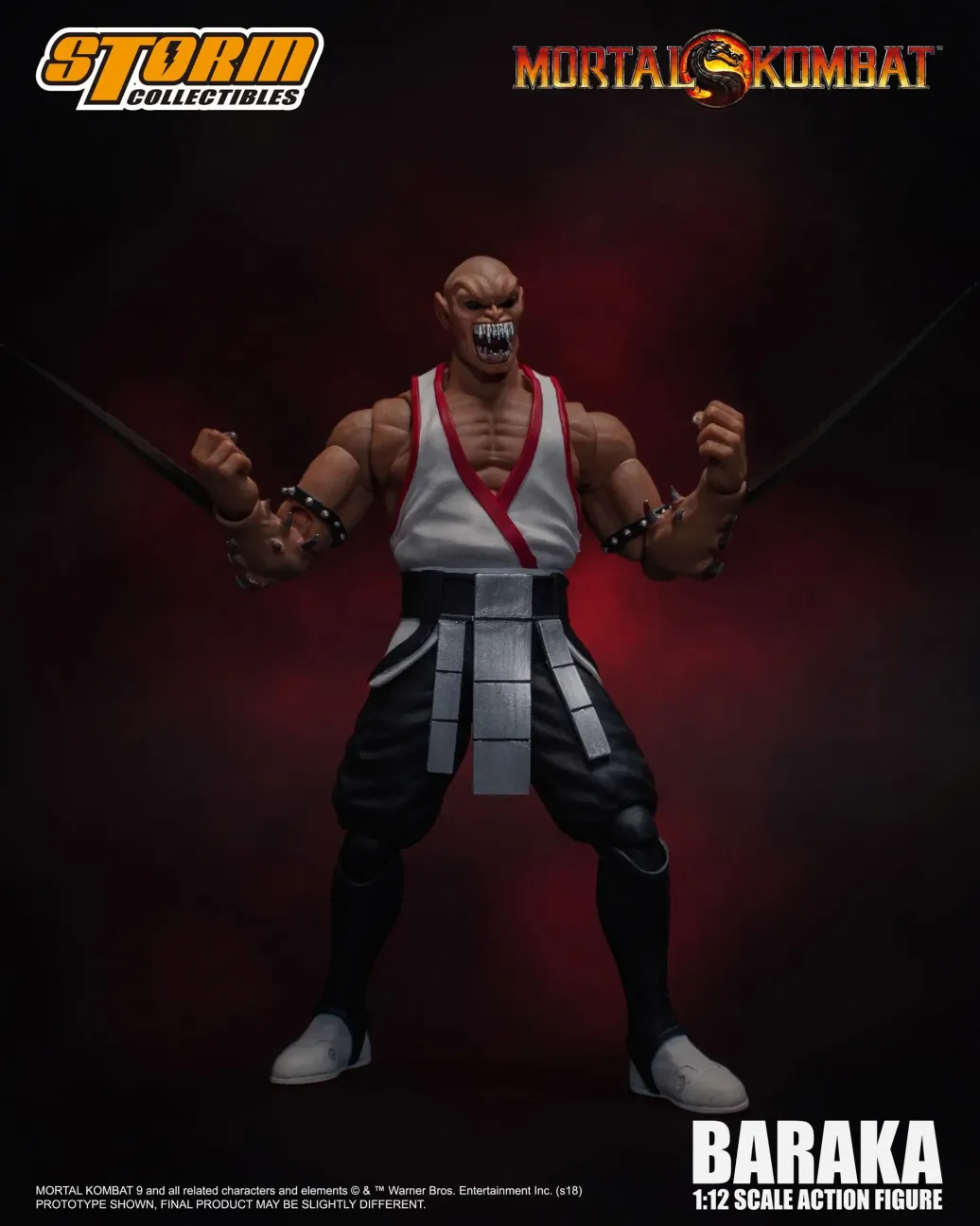 Mortal Kombat Baraka 1/12 Actionfigur 18 cm