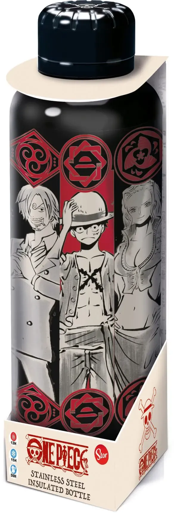 One Piece Edelstahl-Trinkflasche Character