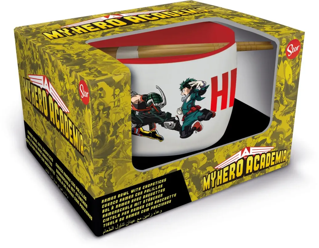 My Hero Academia Ramen-Schüssel mit Stäbchen Jump