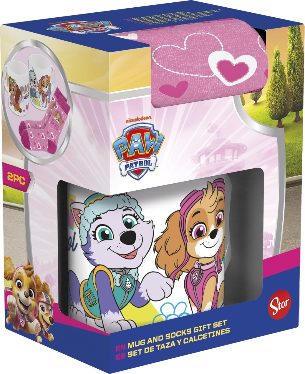 Paw Patrol Tasse & Socken Set Girl Go Skye