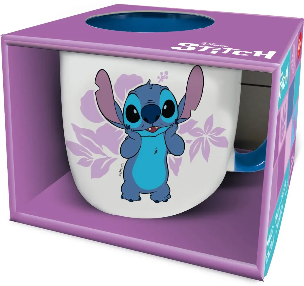 Lilo & Stitch Tasse Stitch pink Flowers 385 ml