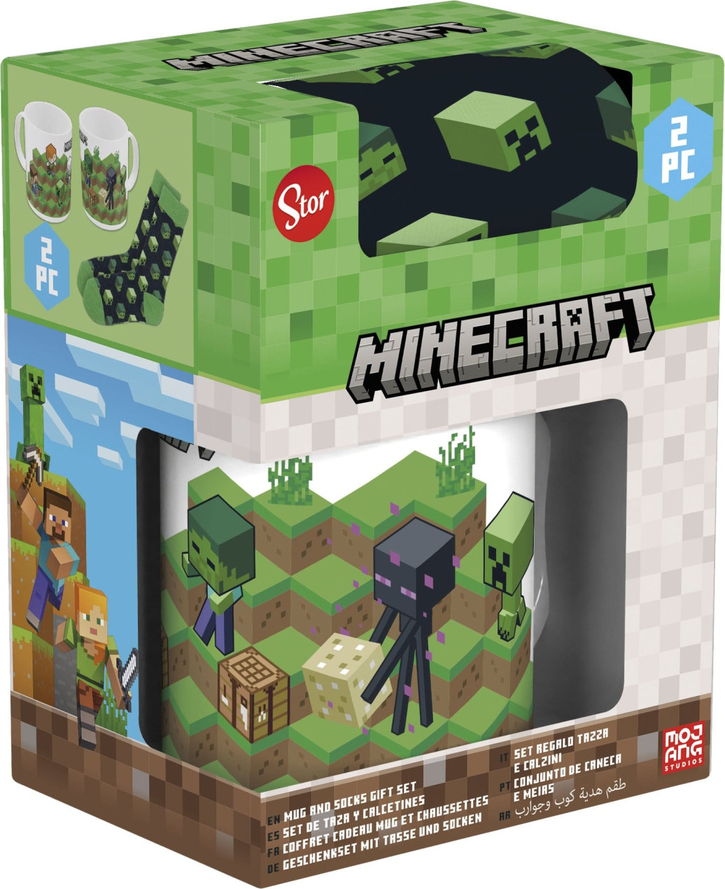 Minecraft Tasse & Socken Set  