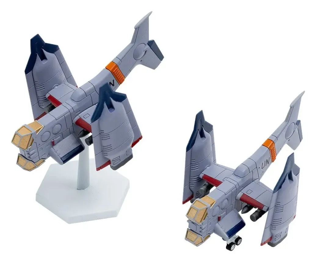 Rebuild of Evangelion SYUTO Tiny Scale Plastic Model Kit UNAF Close Air Support VTOL Aircraft YAGR-3B 5 cm