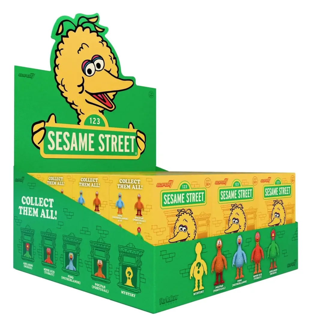Sesamstraße (Big Birds from Around the World) Actionfigur Blind Box Wave 5 Display (12)