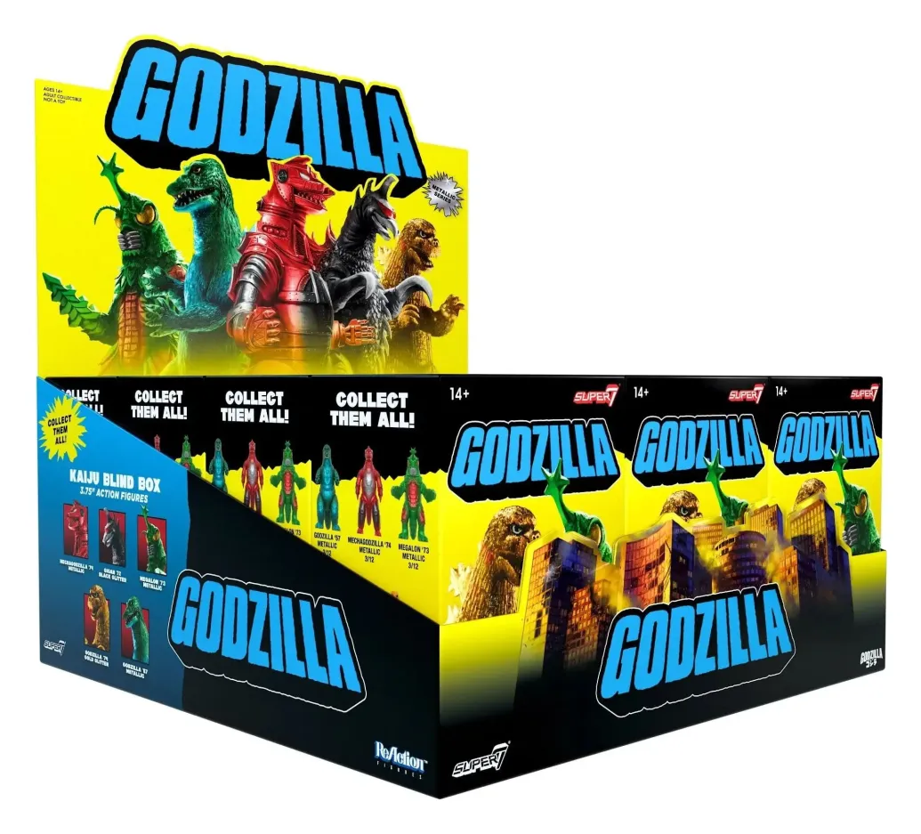 Godzilla Toho (Metallic) Actionfigur Blind Box Wave 5 Display (12)