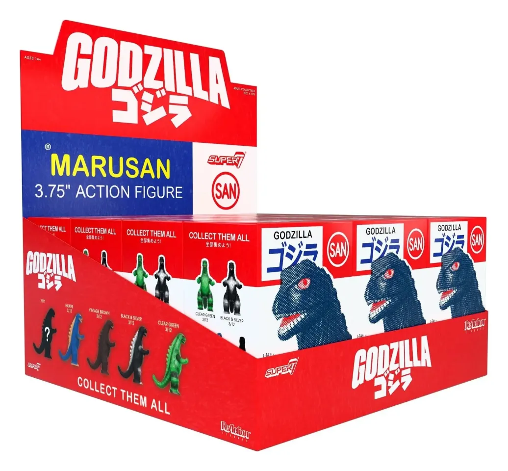 Godzilla Toho (Marusan) Actionfigur Blind Box Wave 6 Display (12)