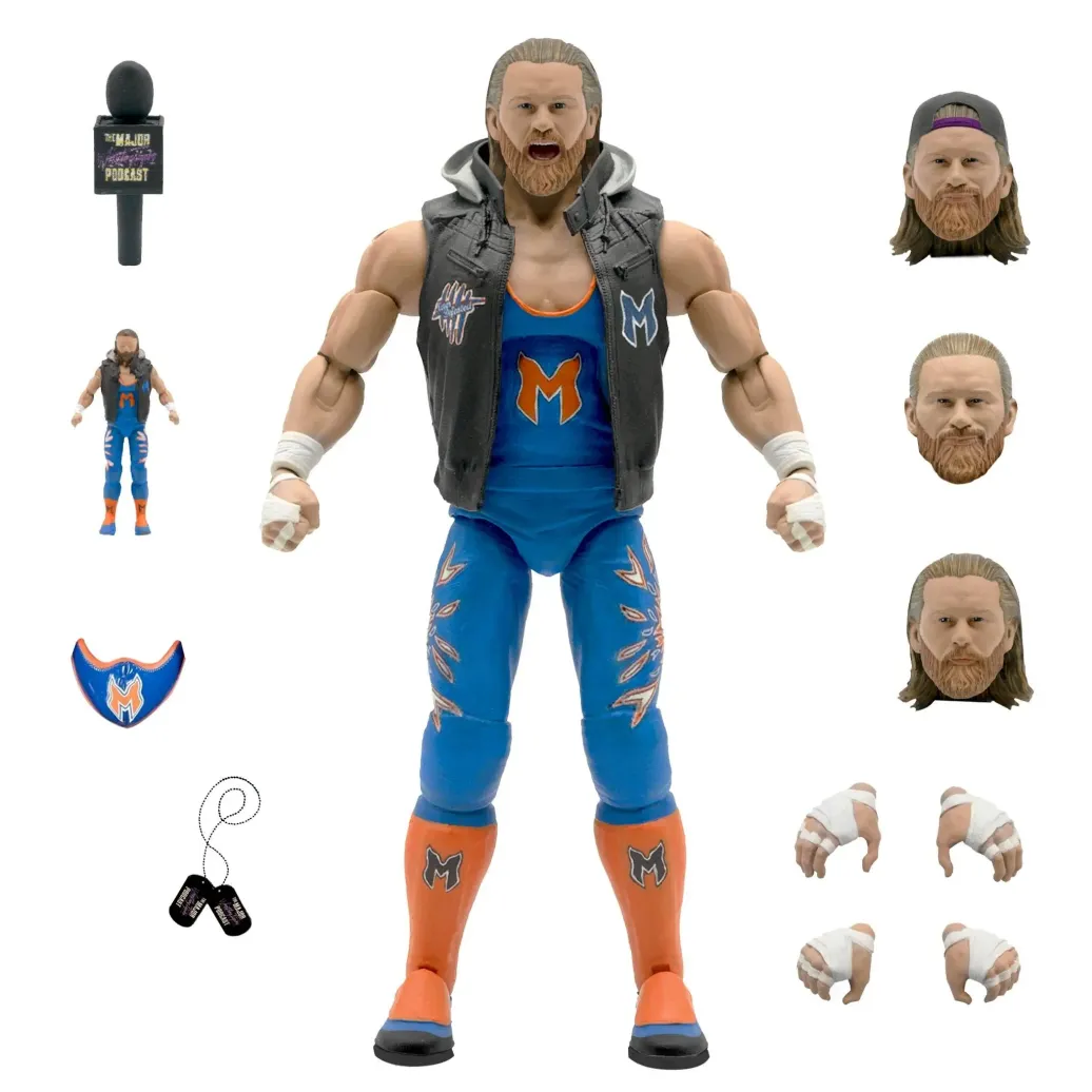 Major Wrestling Podcast Ultimates Actionfigur Wave 1 Brian Myers 18 cm