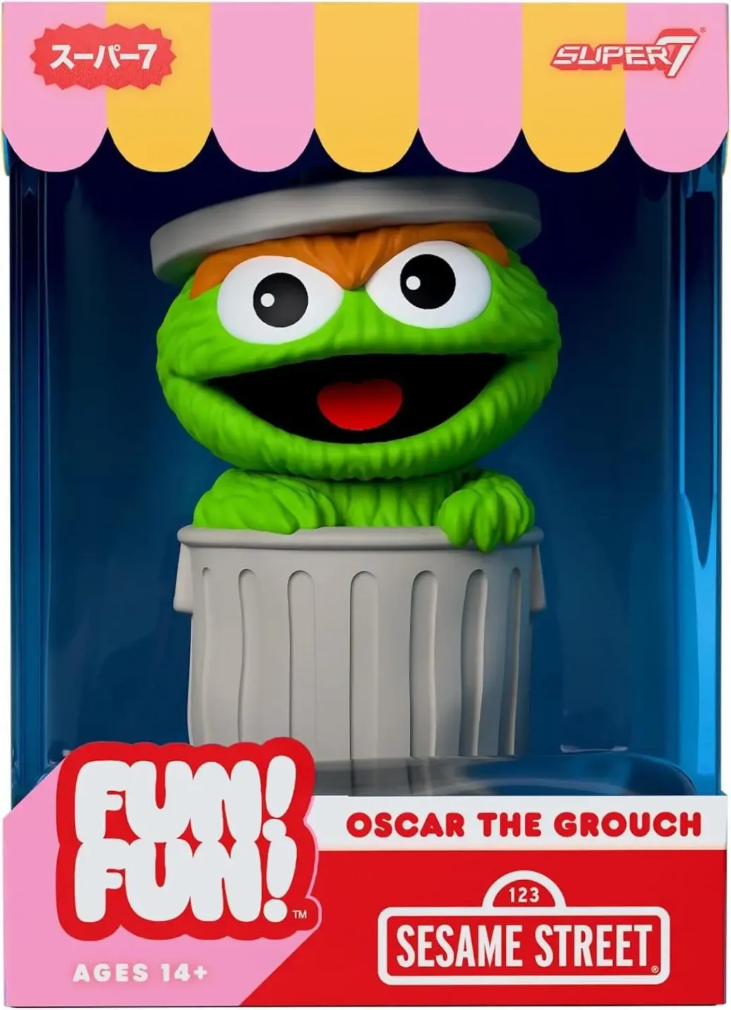 Sesamstraße Fun! Fun! Minifigur Wave 01 - Oscar the Grouch 18 cm