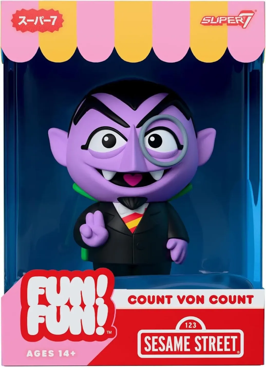 Sesamstraße Fun! Fun! Soft Vinyl Figur Wave 01 - Count von Count 18 cm